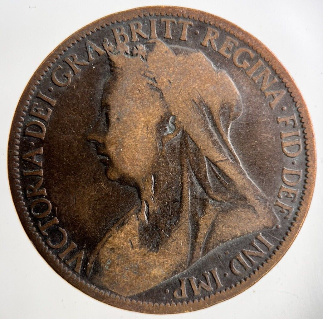1900 Victoria One Penny Coin | Collectable Grade
