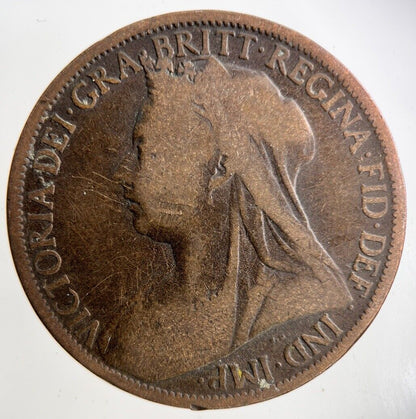 1900 Victoria One Penny Coin | Collectable Grade