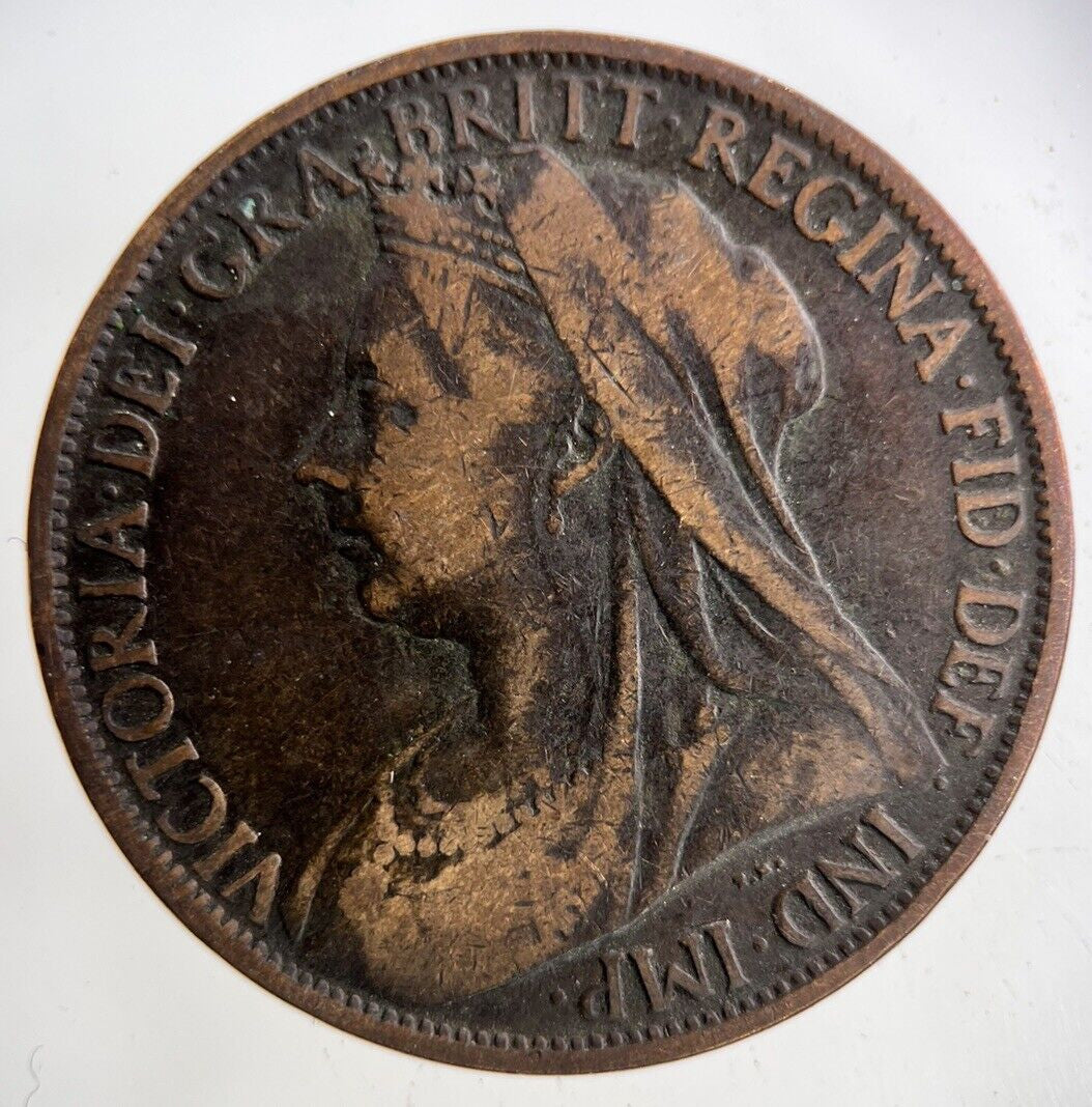 1900 Victoria One Penny Coin | Collectable Grade