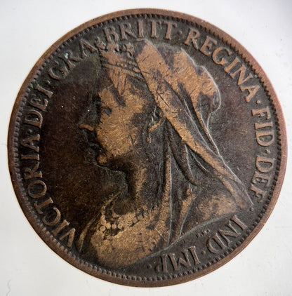 1900 Victoria One Penny Coin | Collectable Grade