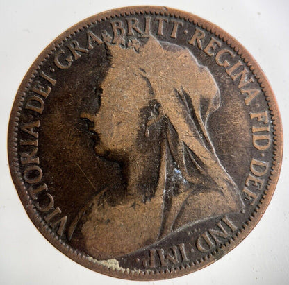 1900 Victoria One Penny Coin | Collectable Grade