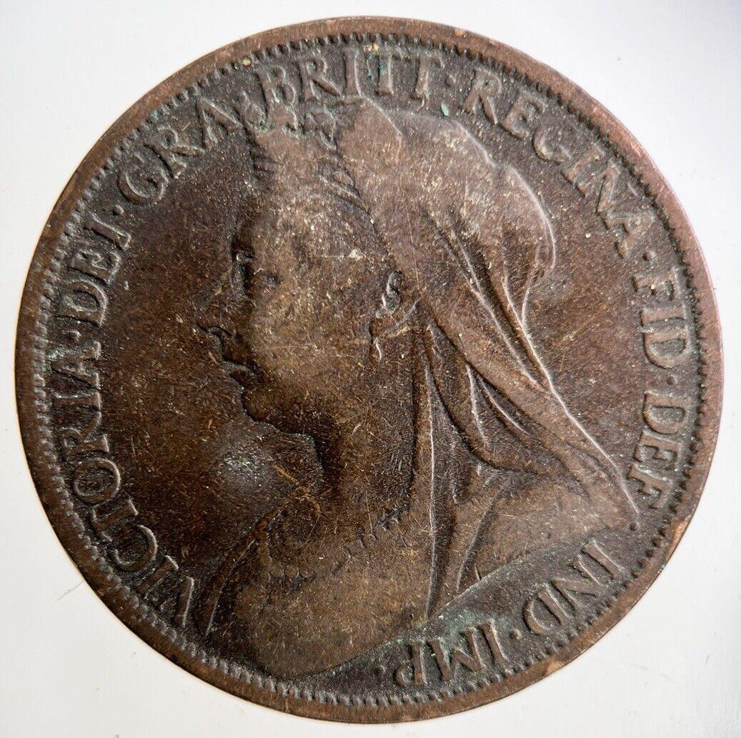 1900 Victoria One Penny Coin | Collectable Grade