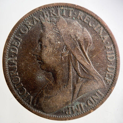 1900 Victoria One Penny Coin | Collectable Grade