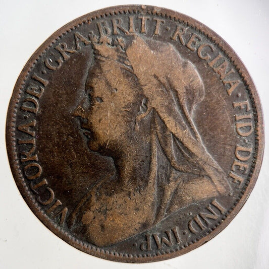 1900 Victoria One Penny Coin | Collectable Grade