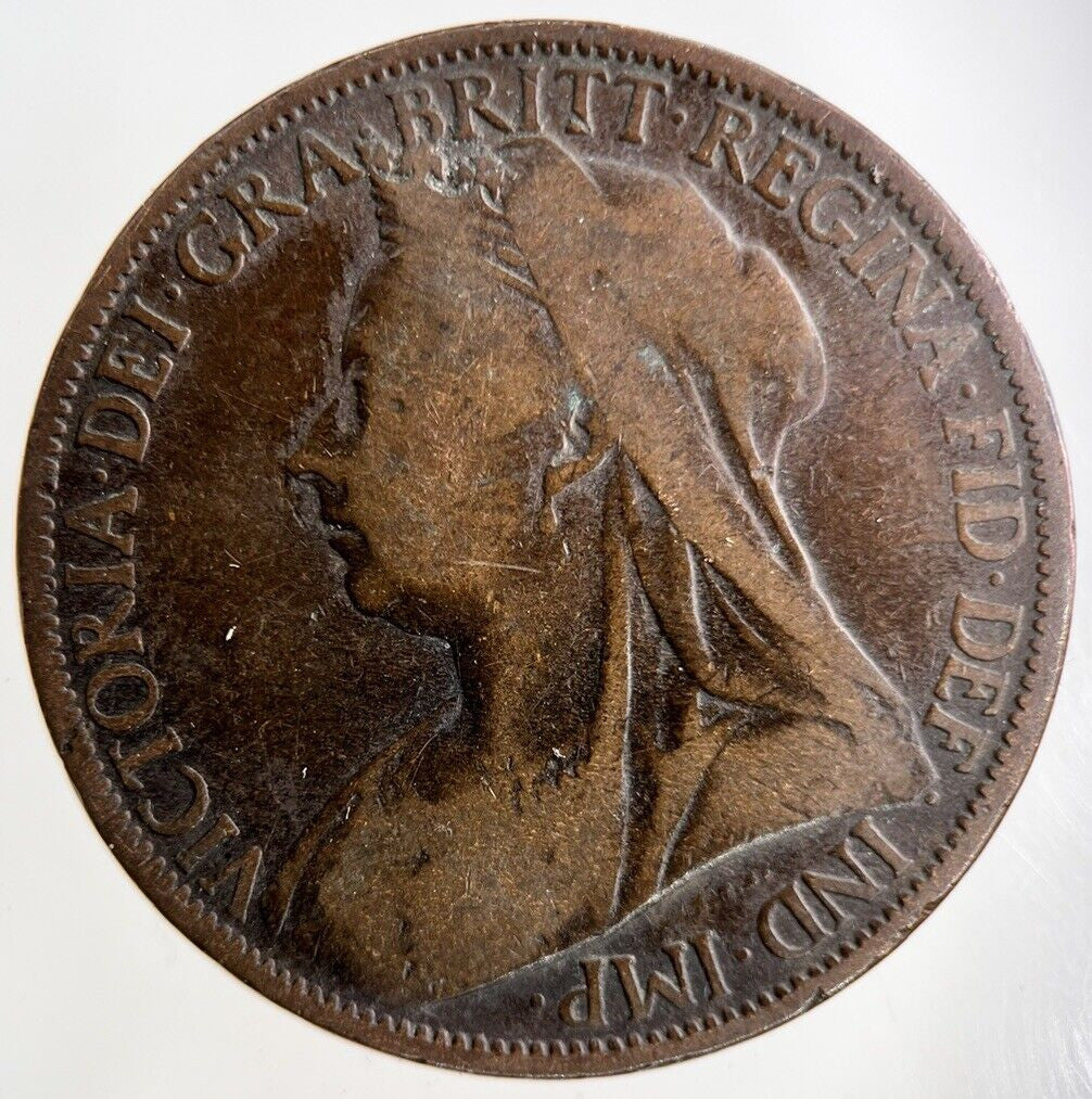 1900 Victoria One Penny Coin | Collectable Grade