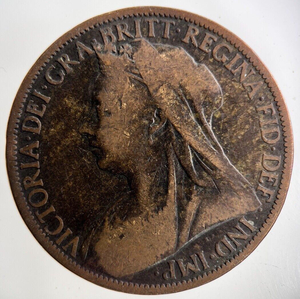 1900 Victoria One Penny Coin | Collectable Grade