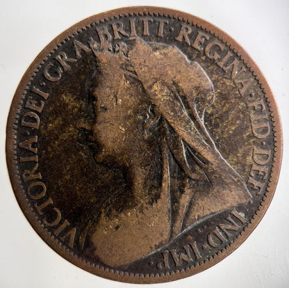 1900 Victoria One Penny Coin | Collectable Grade