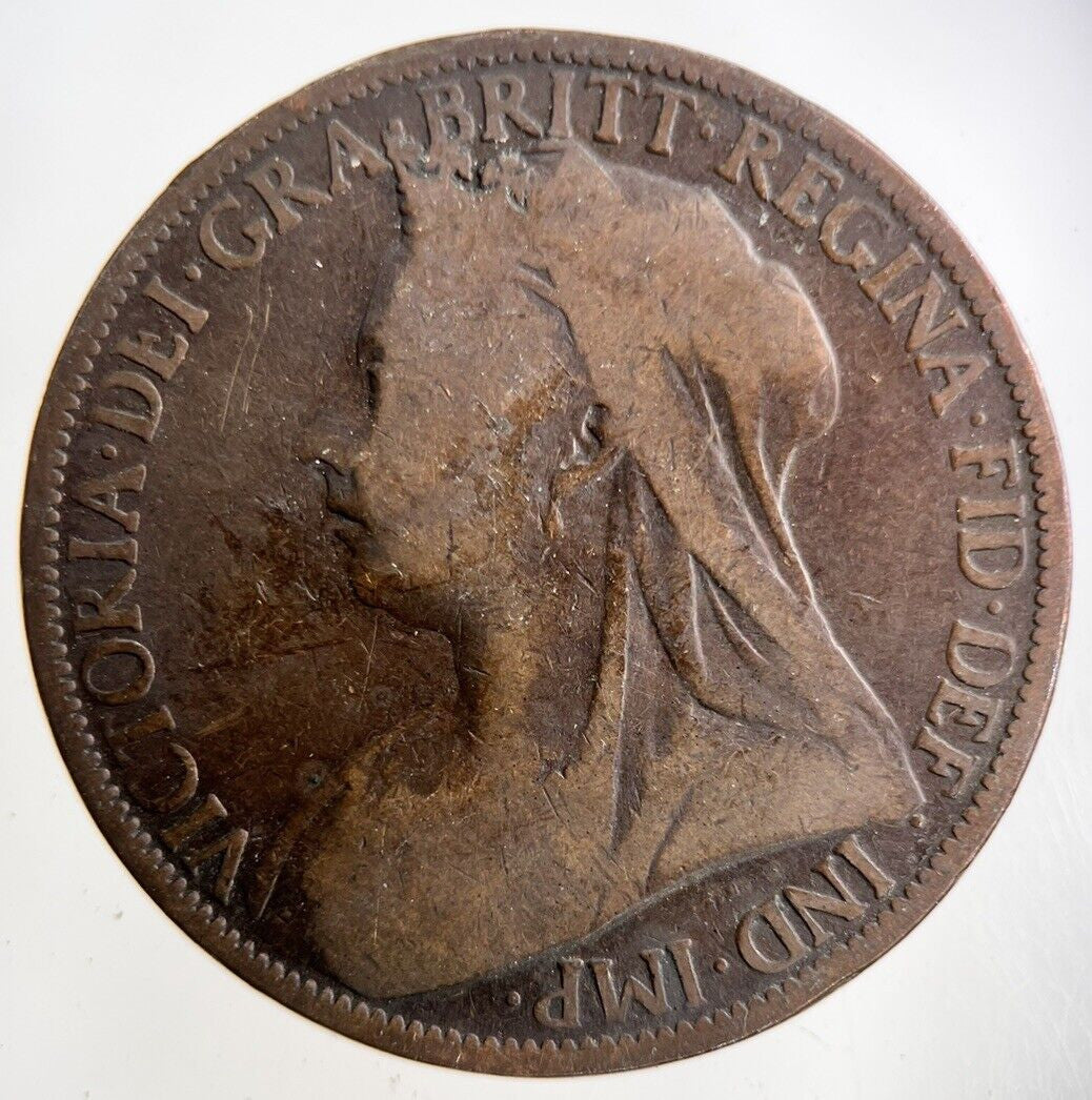 1900 Victoria One Penny Coin | Collectable Grade