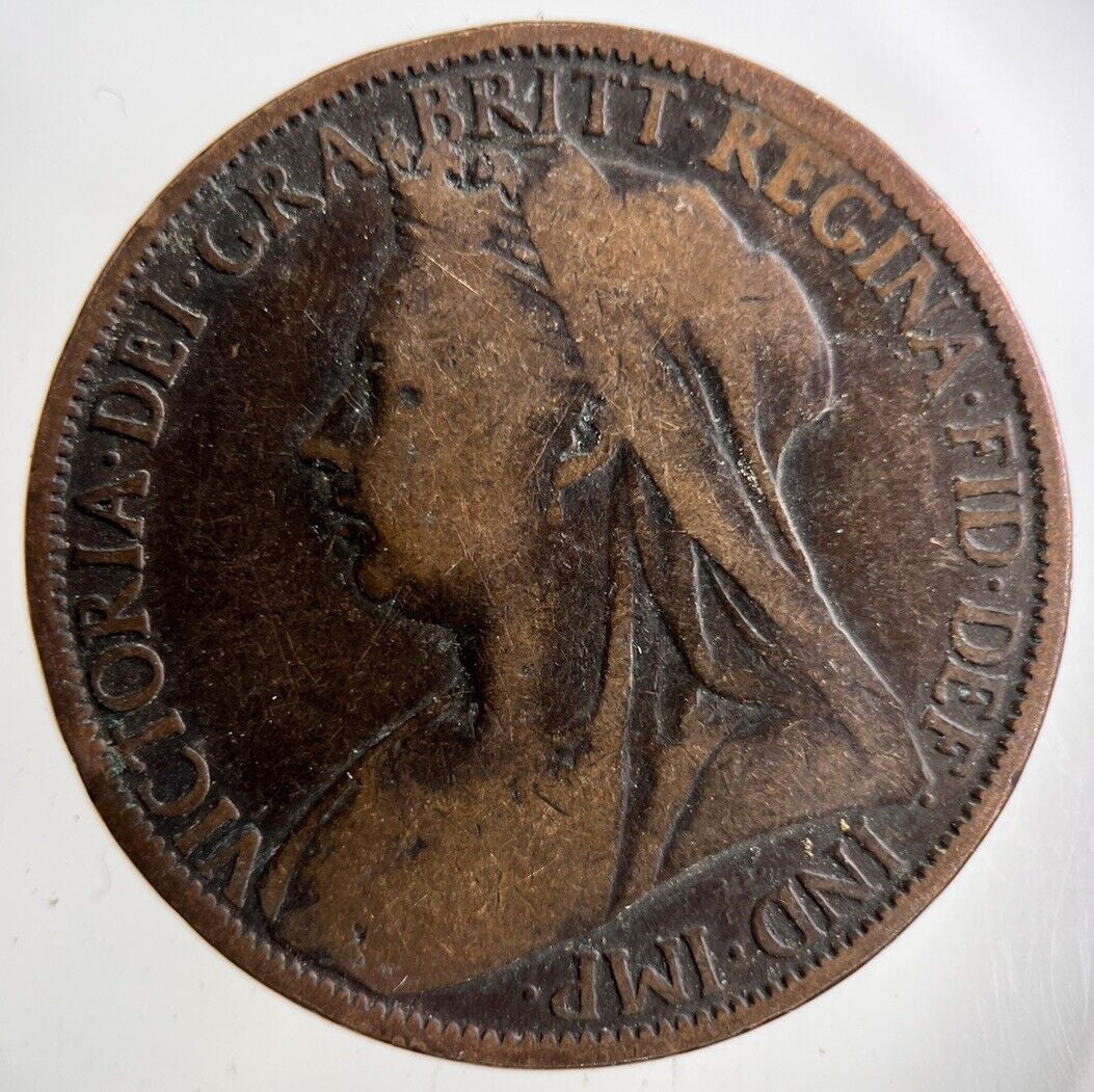 1900 Victoria One Penny Coin | Collectable Grade