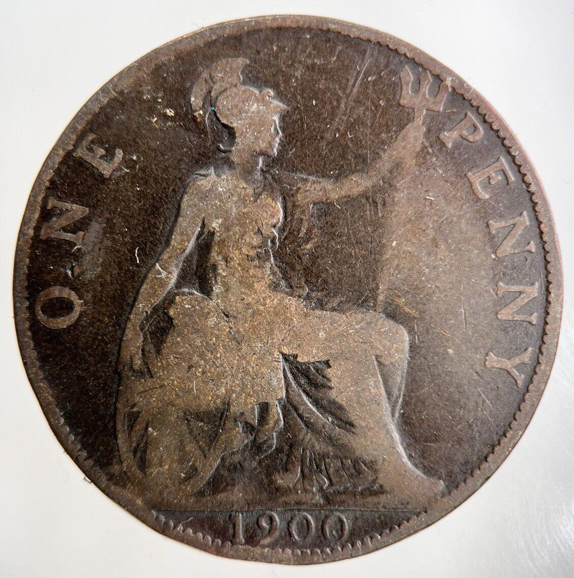 1900 Victoria One Penny Coin | Collectable Grade