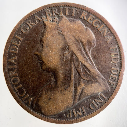 1900 Victoria One Penny Coin | Collectable Grade