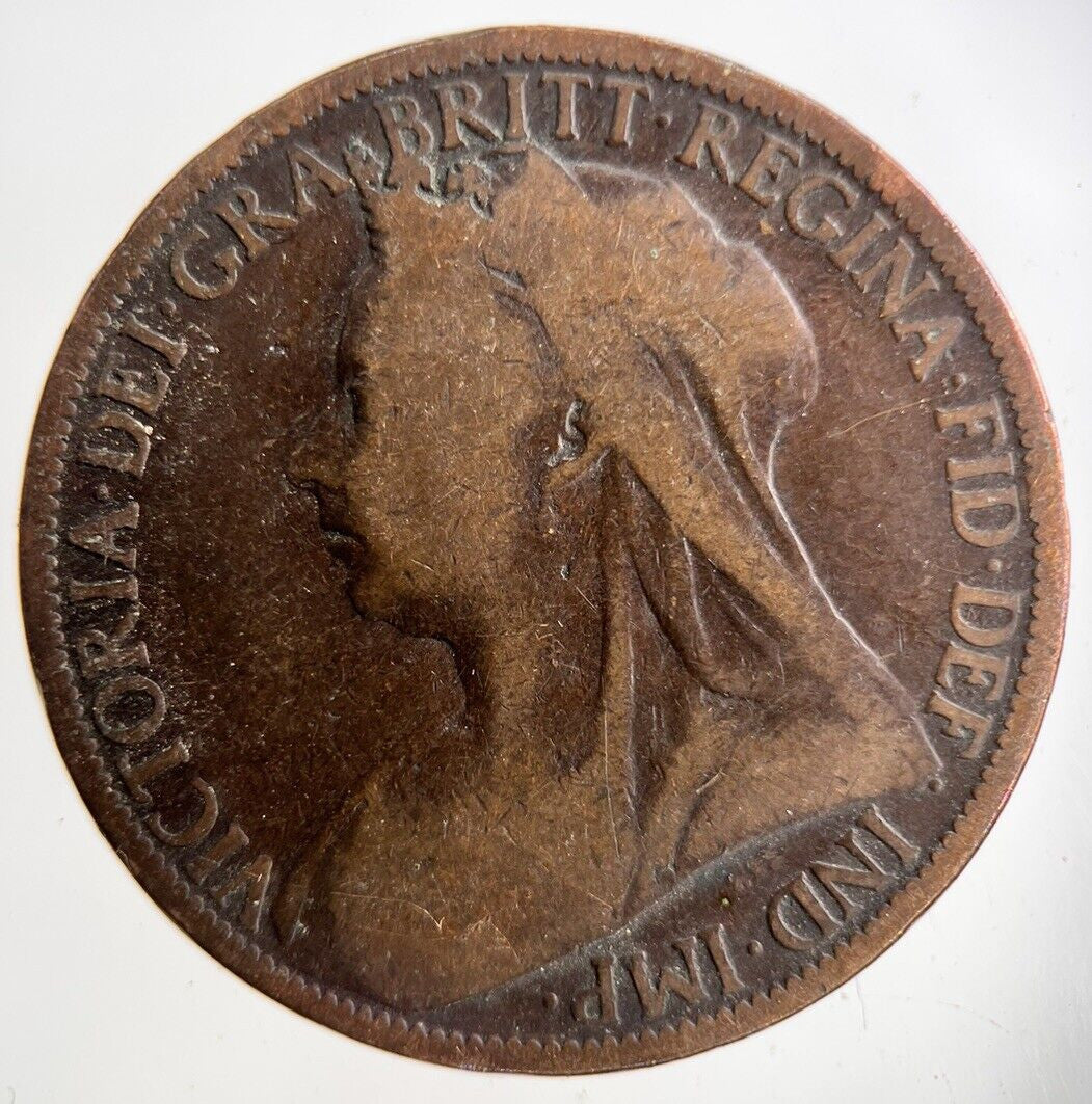 1900 Victoria One Penny Coin | Collectable Grade