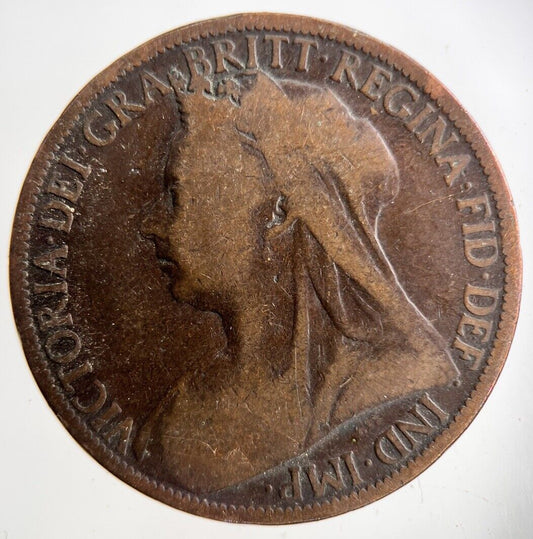 1900 Victoria One Penny Coin | Collectable Grade