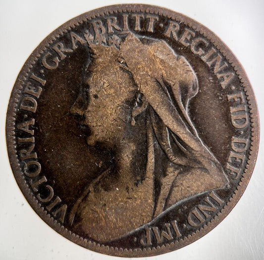 1900 Victoria One Penny Coin | Collectable Grade