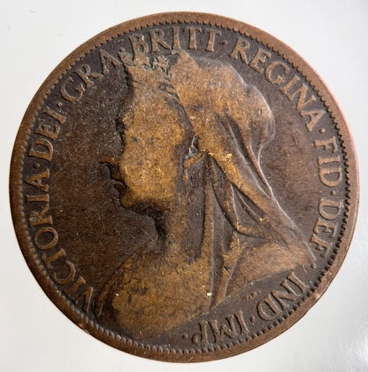 1900 Victoria One Penny Coin | Collectable Grade