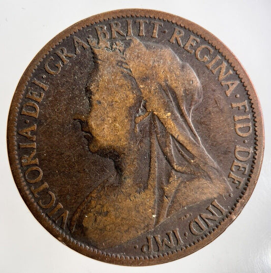1900 Victoria One Penny Coin | Collectable Grade