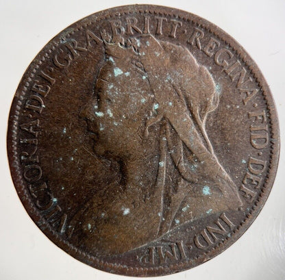 1900 Victoria One Penny Coin | Collectable Grade