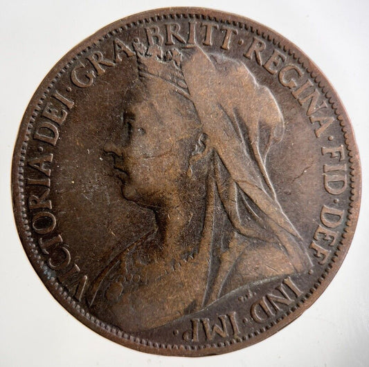 1900 Victoria One Penny Coin | Collectable Grade