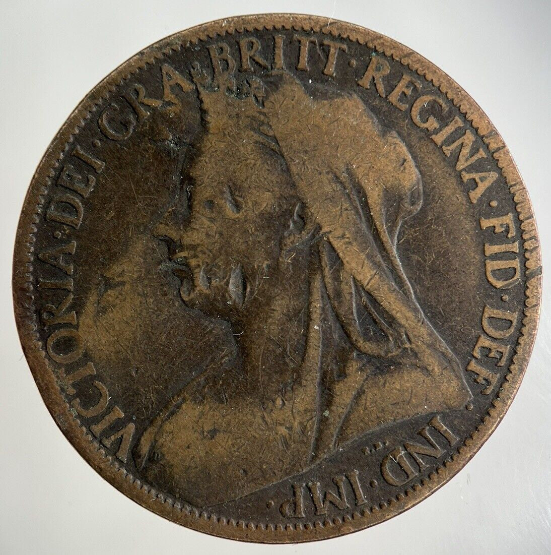 1900 Victoria One Penny Coin | Collectable Grade