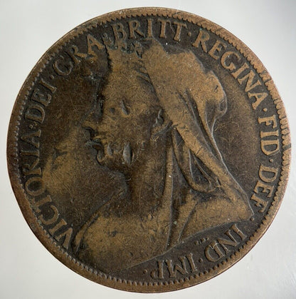 1900 Victoria One Penny Coin | Collectable Grade
