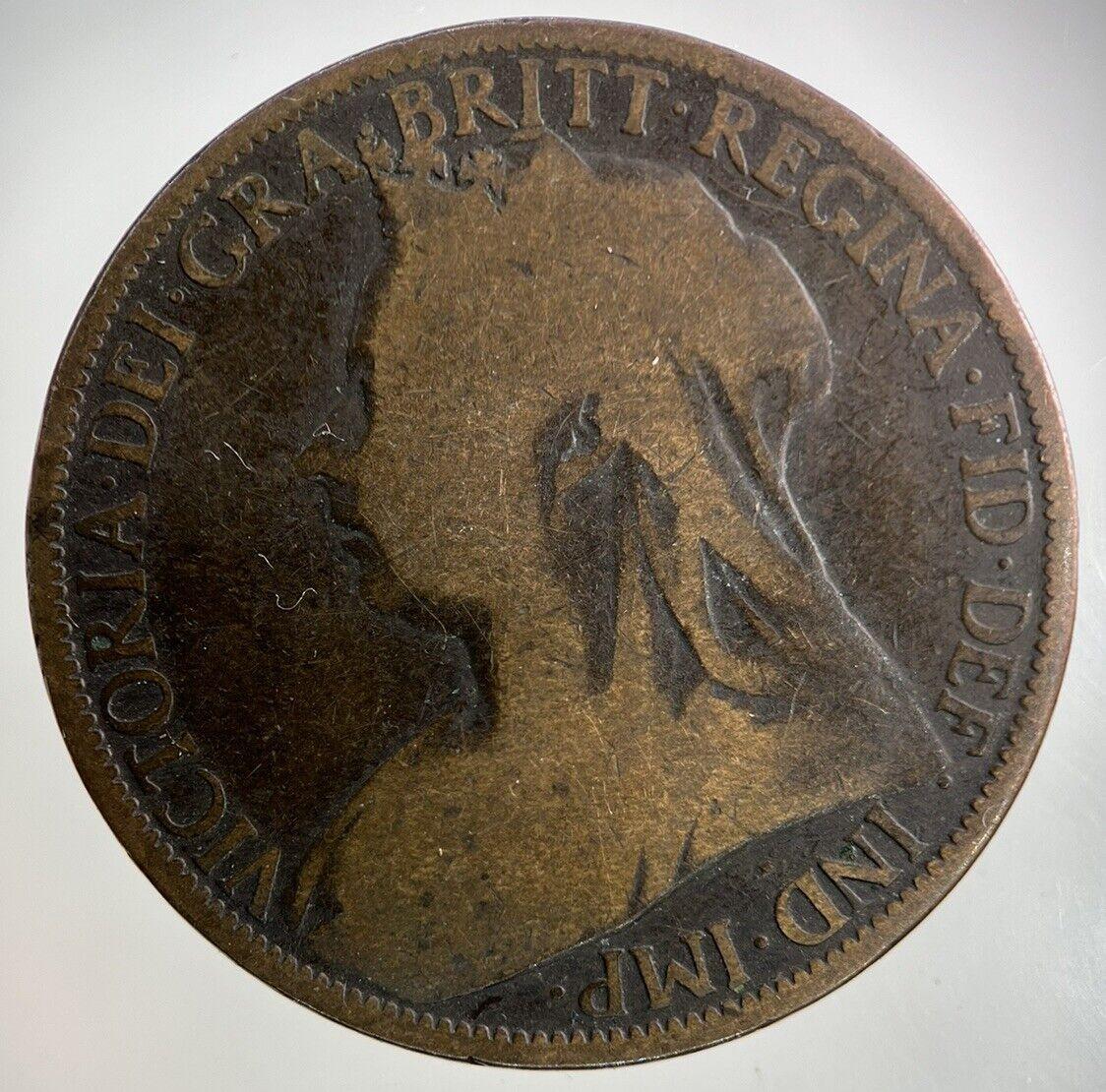 1900 Victoria One Penny Coin | Collectable Grade