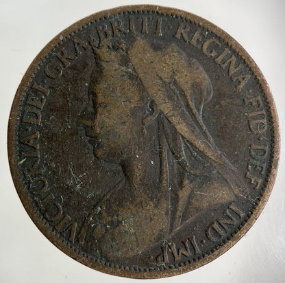 1900 Victoria One Penny Coin | Collectable Grade