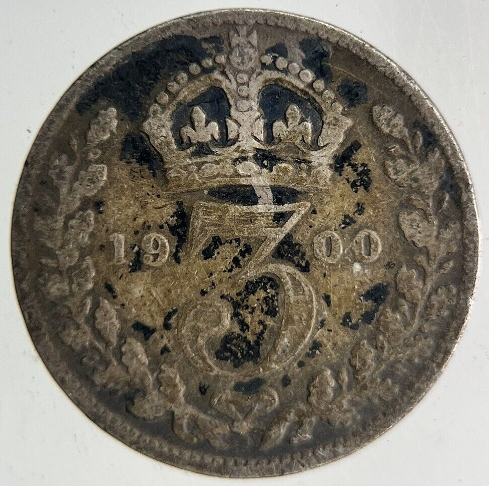 1900 Victoria Threepence Silver Coin | Collectable Grade