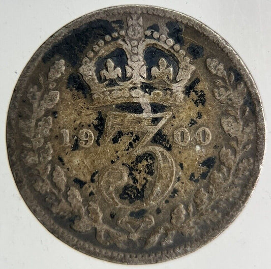 1900 Victoria Threepence Silver Coin | Collectable Grade