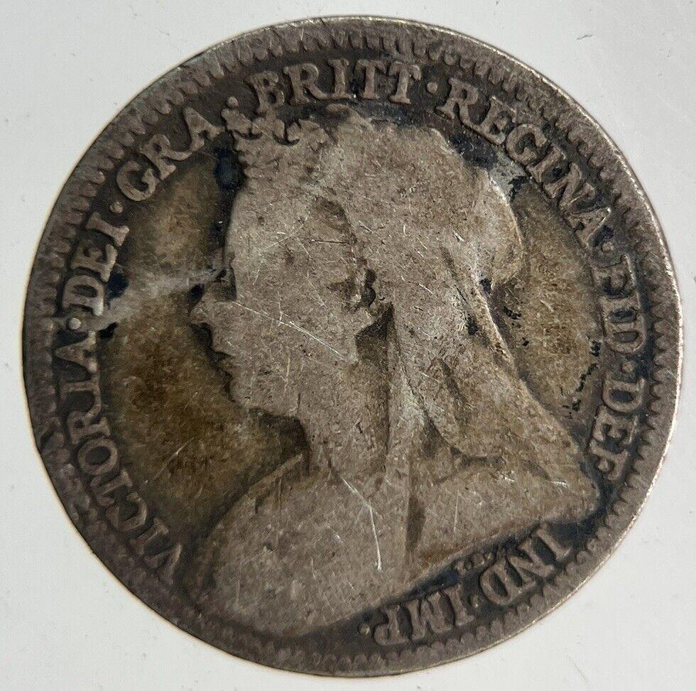 1900 Victoria Threepence Silver Coin | Collectable Grade