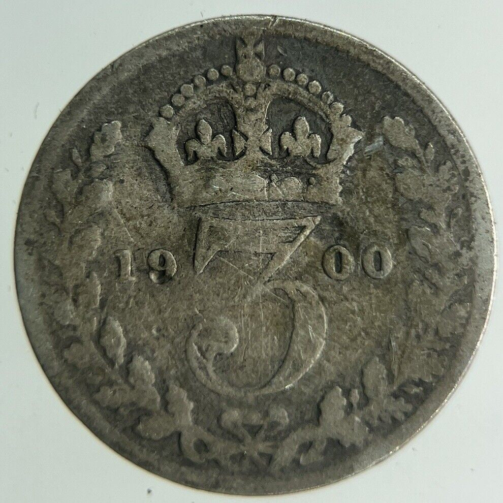 1900 Victoria Threepence Silver Coin | Collectable Grade