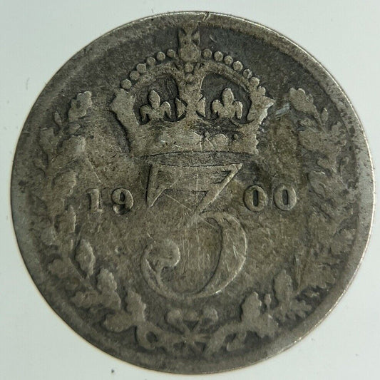 1900 Victoria Threepence Silver Coin | Collectable Grade