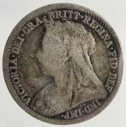 1900 Victoria Threepence Silver Coin | Collectable Grade