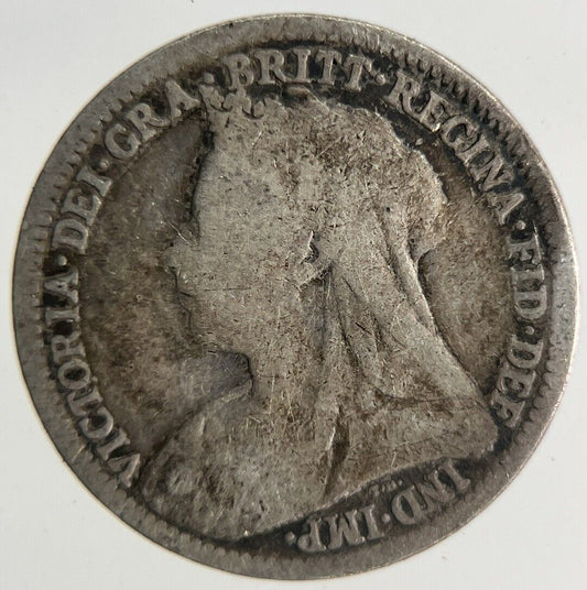 1900 Victoria Threepence Silver Coin | Collectable Grade