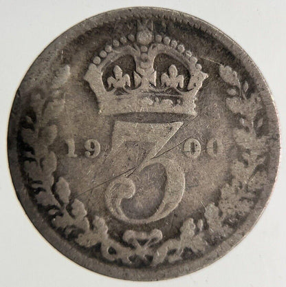 1900 Victoria Threepence Silver Coin | Collectable Grade