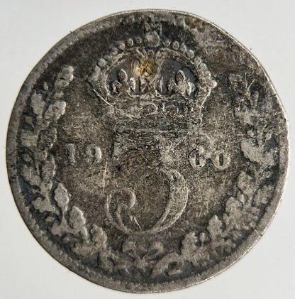 1900 Victoria Threepence Silver Coin | Collectable Grade