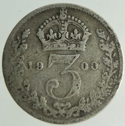 1900 Victoria Threepence Silver Coin | Collectable Grade