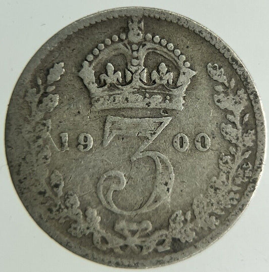 1900 Victoria Threepence Silver Coin | Collectable Grade