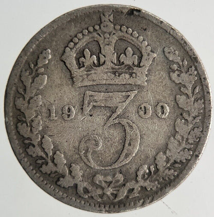 1900 Victoria Threepence Silver Coin | Collectable Grade