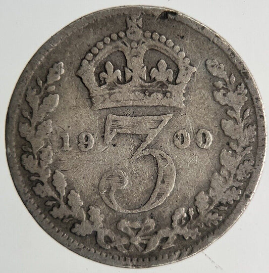 1900 Victoria Threepence Silver Coin | Collectable Grade
