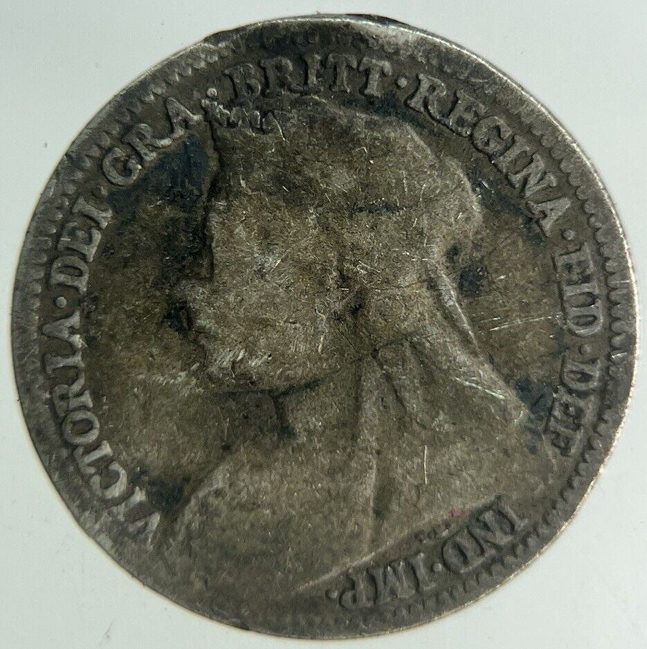 1900 Victoria Threepence Silver Coin | Collectable Grade