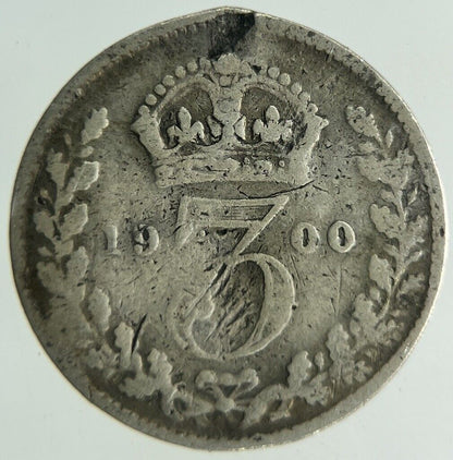 1900 Victoria Threepence Silver Coin | Collectable Grade