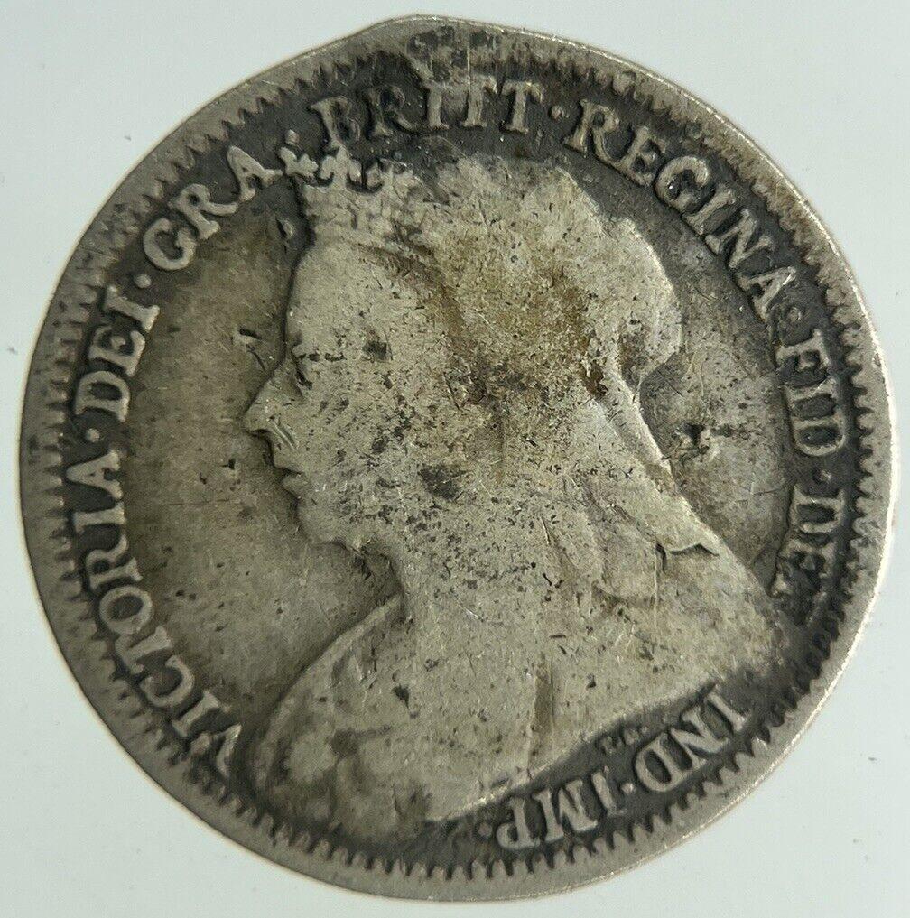 1900 Victoria Threepence Silver Coin | Collectable Grade