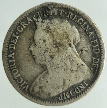 1900 Victoria Threepence Silver Coin | Collectable Grade