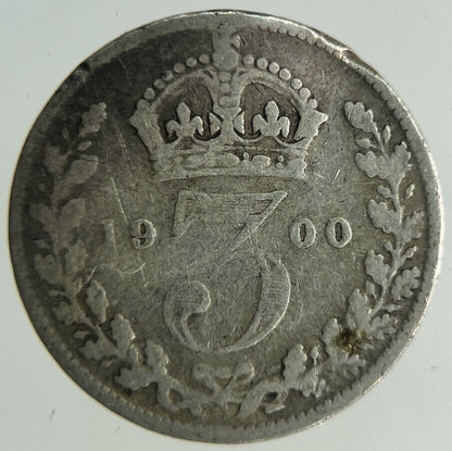 1900 Victoria Threepence Silver Coin | Collectable Grade