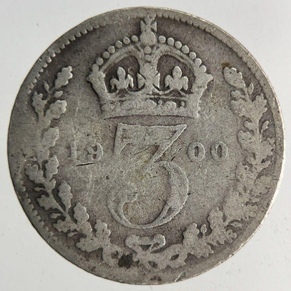 1900 Victoria Threepence Silver Coin | Collectable Grade