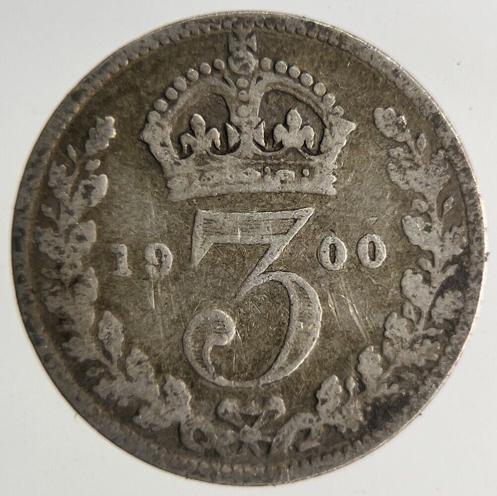 1900 Victoria Threepence Silver Coin | Collectable Grade