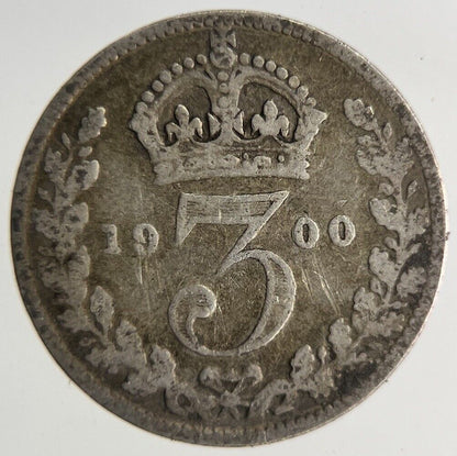 1900 Victoria Threepence Silver Coin | Collectable Grade