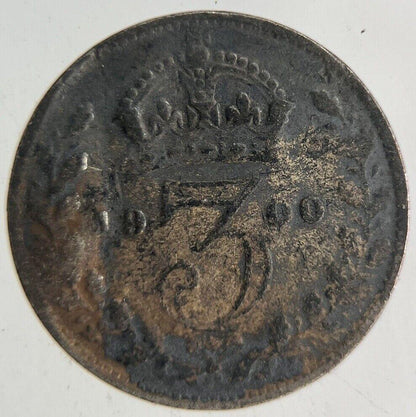 1900 Victoria Threepence Silver Coin | Collectable Grade