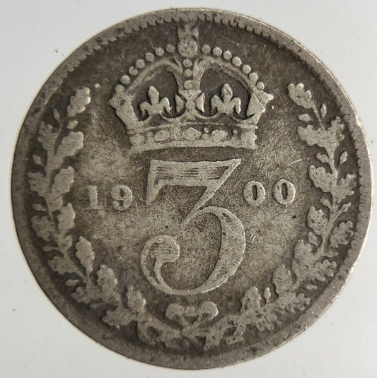 1900 Victoria Threepence Silver Coin | Collectable Grade