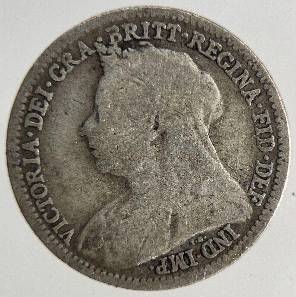 1900 Victoria Threepence Silver Coin | Collectable Grade